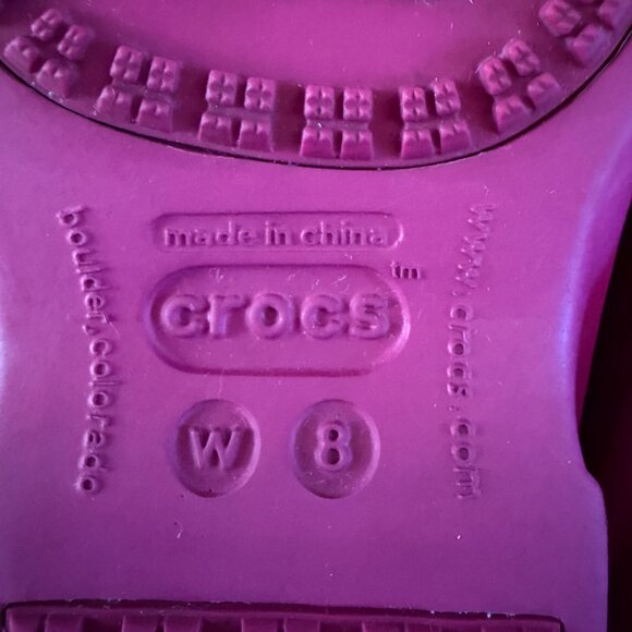 Crocs Nadia Boots in Berry Pink Size 8 - Picture 15 of 16